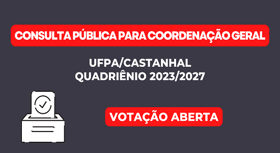 Consulta pública para a coordenação geral (quadriênio 2023/2027): sistema para votação é aberto