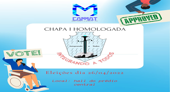 Chapa “Integrando a todos” é a única inscrita para a eleição do Centro Acadêmico de Matemática