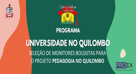Programa Universidade no Quilombo abre seleção para monitores/bolsistas