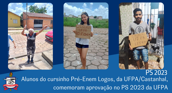 Alunos do cursinho Pré-Enem Logos, da UFPA/Castanhal, comemoram aprovação no PS 2023 da UFPA