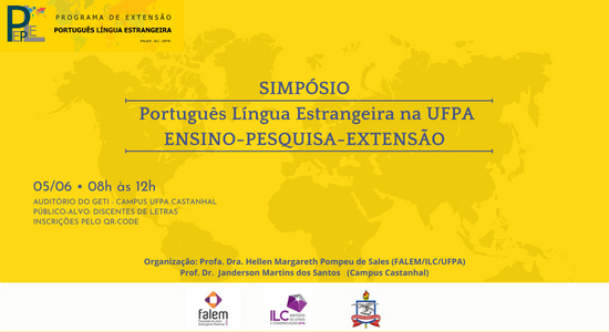 Inscrições abertas para o Simpósio “Português Língua Estrangeira na UFPA: Ensino, Pesquisa e Extensão”