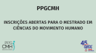 Inscrições abertas para o mestrado em Ciências do Movimento Humano